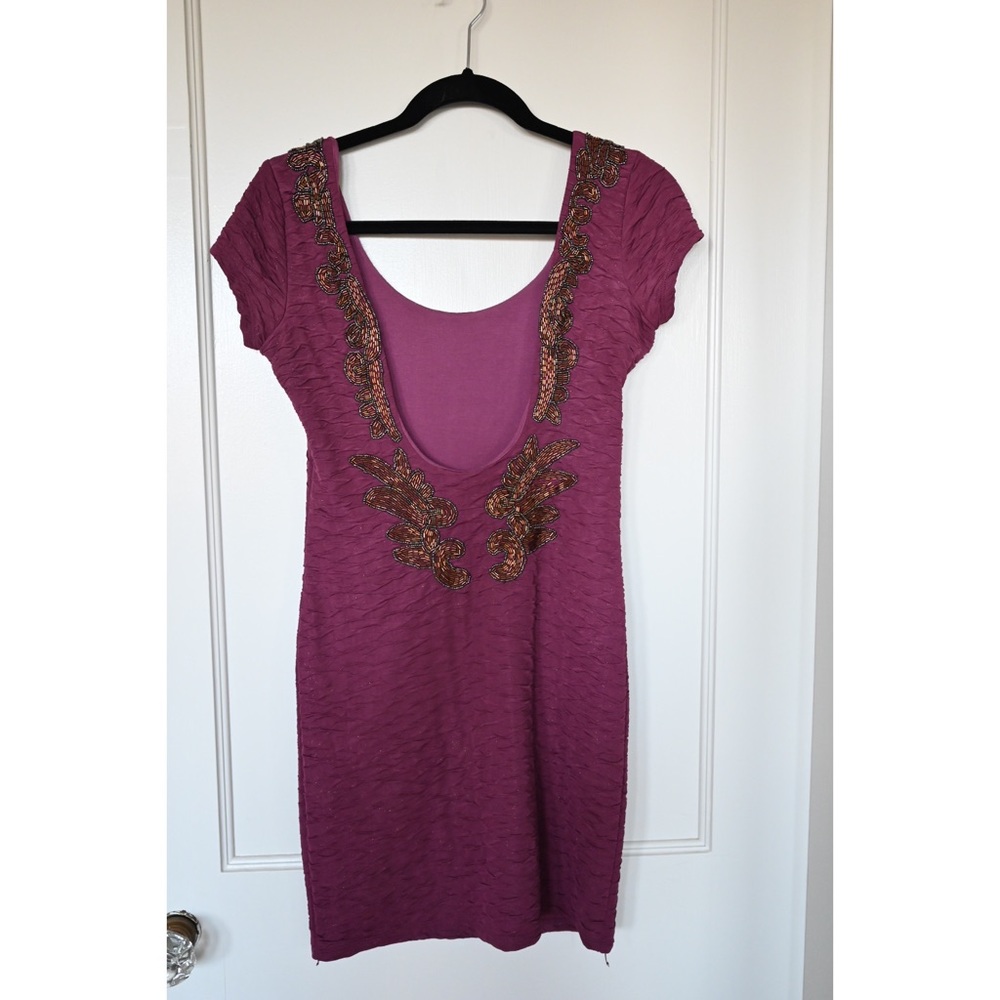 Free people bodycon beaded dress